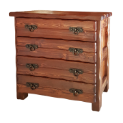 Комод деревянный "Барин 2" (4 ящика) с элементами ковки